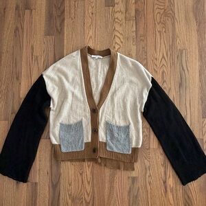 Frame Denim Multicolor Cardigan Sweater